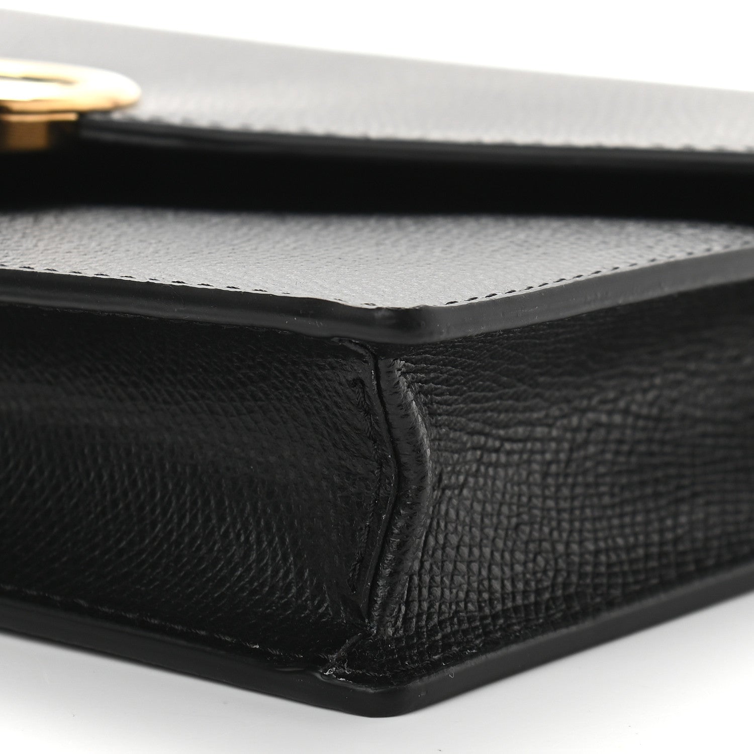 Fendi Vitello Cruise F is Fendi Medium Envelope Wallet on Chain Black 9 of 9