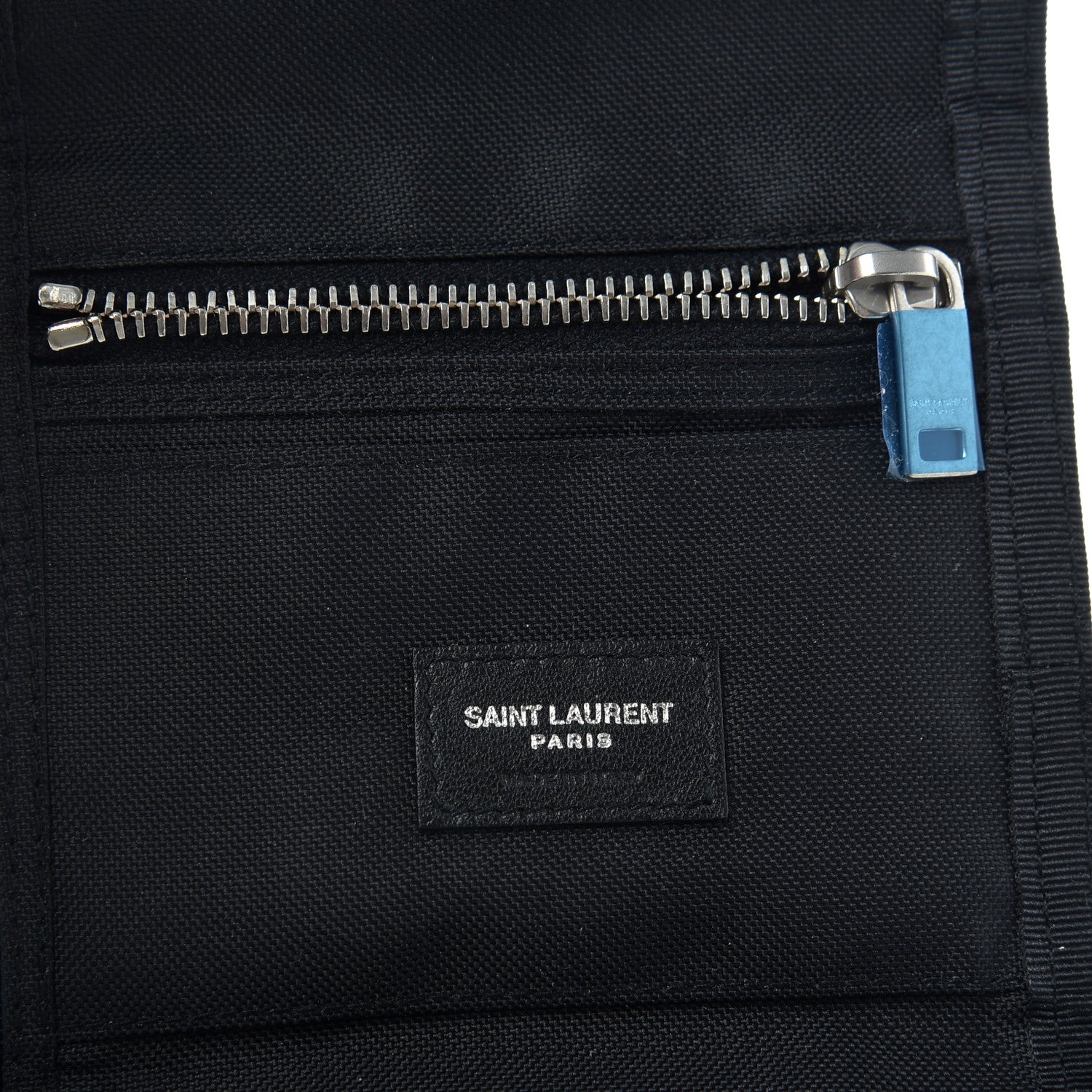 Saint Laurent Nylon Constellation Print Tiny Buffalo Wallet Black 6 of 6