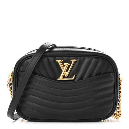 Louis Vuitton Calfskin New Wave Camera Bag NV Black 1 of 8