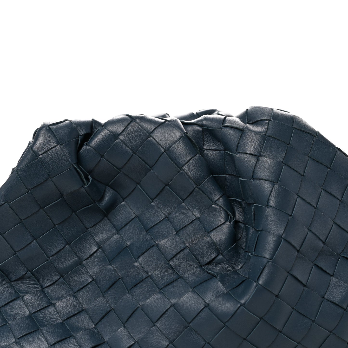 Nappa Maxi Intrecciato The Pouch Oversized Clutch Deep Blue