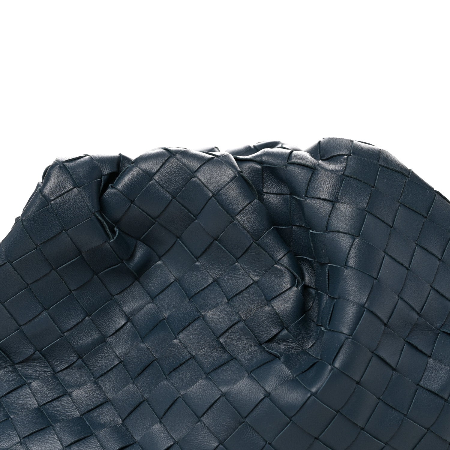 Bottega Veneta Nappa Maxi Intrecciato The Pouch Oversized Clutch Deep Blue 7 of 9