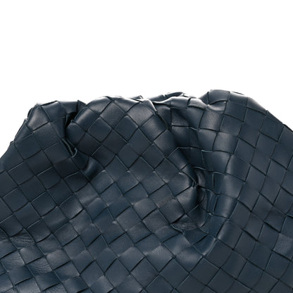 Bottega Veneta Nappa Maxi Intrecciato The Pouch Oversized Clutch Deep Blue 7 of 9