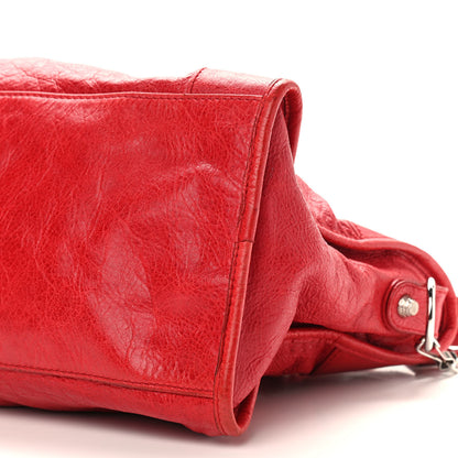 Balenciaga Agneau Arena Giant 12 Silver Hardware Part Time Coquelicot Rouge Coquelicot 13 of 13