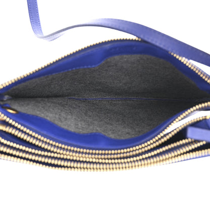 Celine Lambskin Small Trio Crossbody Bag Indigo 5 of 14