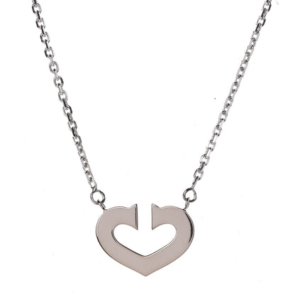 Cartier 18K White Gold Medium Hearts and Symbols Necklace 4 of 7