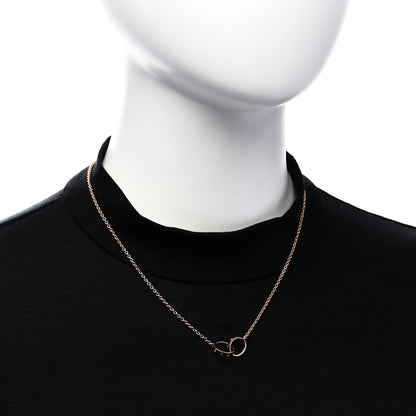 Cartier 18K Pink Gold Interlocking LOVE Necklace 2 of 5