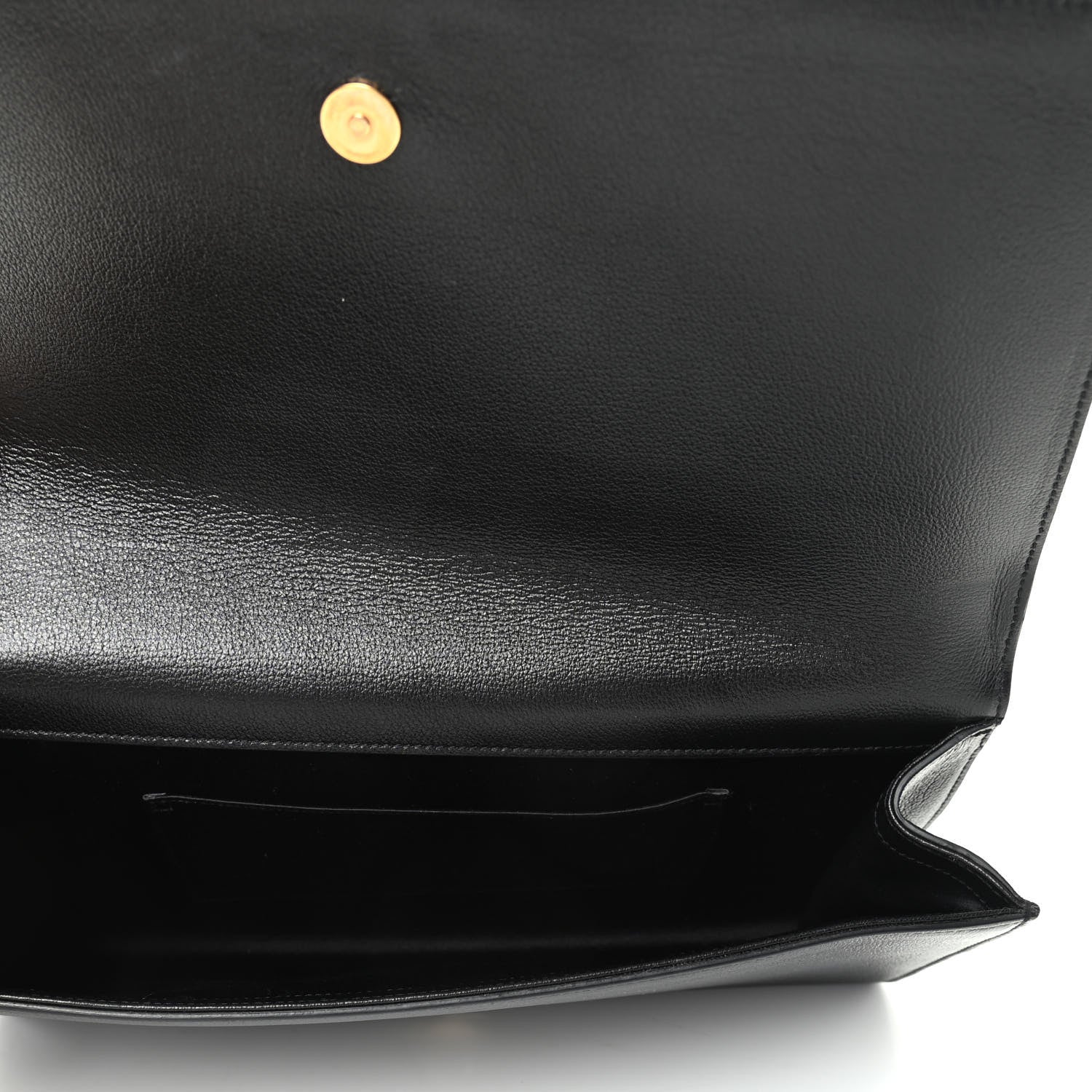 Saint Laurent Calfskin Monogram Large Belle De Jour Clutch Black 5 of 6