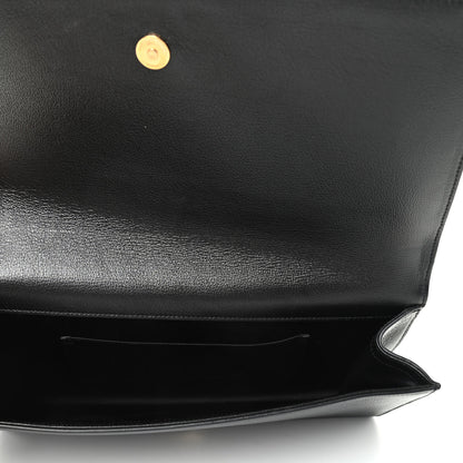 Saint Laurent Calfskin Monogram Large Belle De Jour Clutch Black 5 of 6