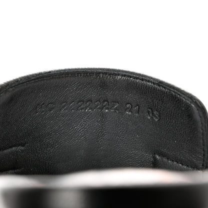 Hermes Goatskin Cute Sandals 38.5 Black 6 of 9