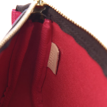 Louis Vuitton Monogram 2019 Christmas Animation Mini Courchevel Pochette Accessories Fuchsia 7 of 7