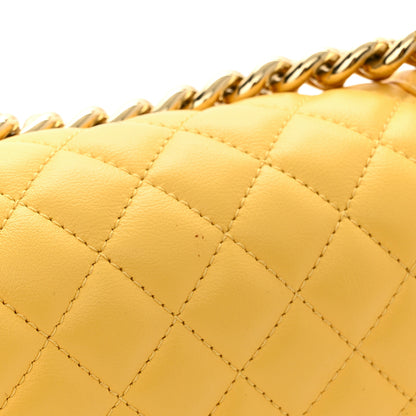 Chanel Calfskin Quilted Small Boy Flap Yellow 12 of 12
