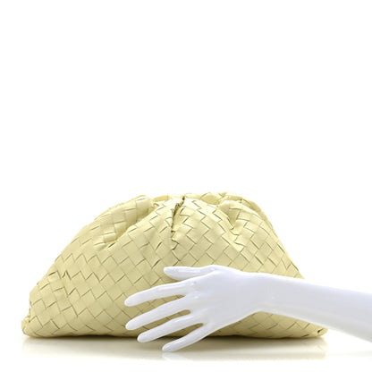 Bottega Veneta Nappa Maxi Intrecciato The Pouch Oversized Clutch Ice Cream 2 of 10