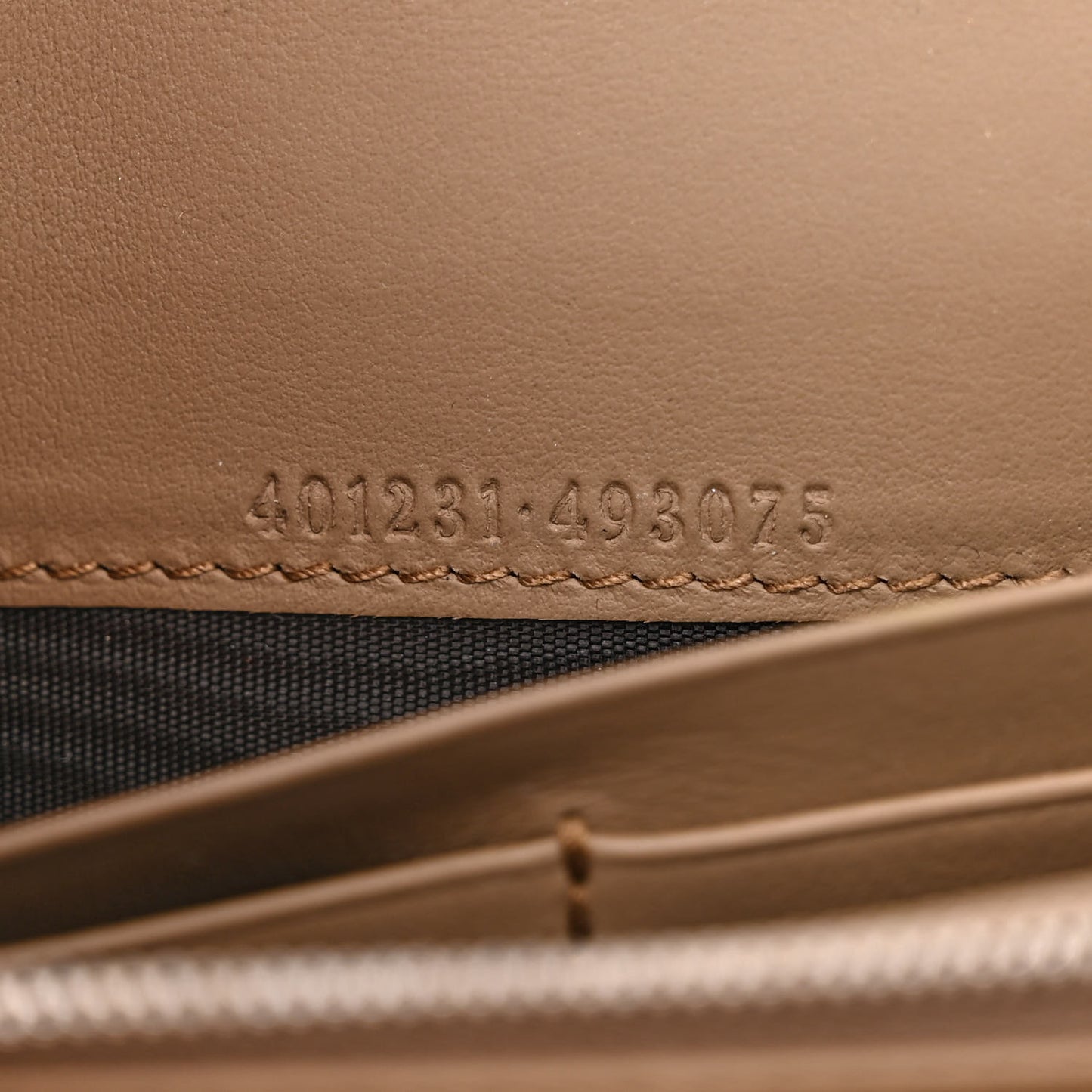 GG Supreme Monogram Mini Dionysus Chain Wallet Beige Taupe