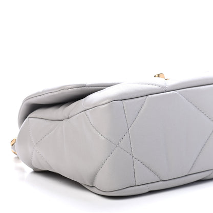 Chanel Lambskin Quilted Medium Chanel 19 Flap Grey 8 of 9