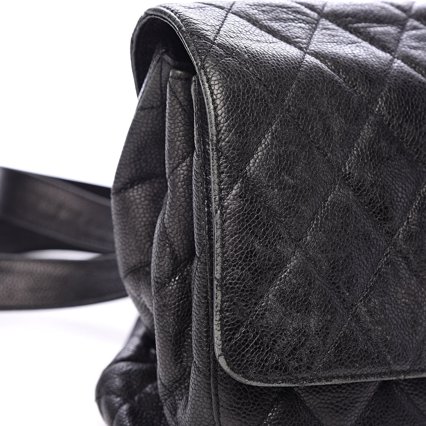Caviar Quilted Backpack Black