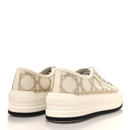 Christian Dior Canvas Walk'N'Dior Low Top Sneakers 41.5 Nude Gold 4 of 10