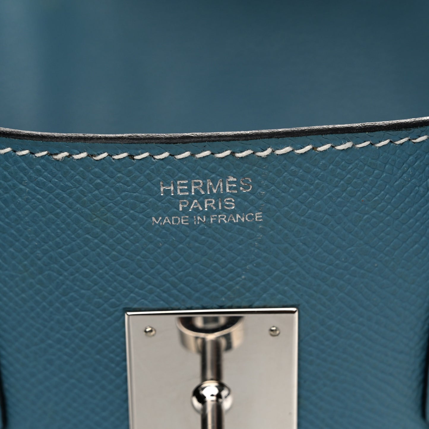 Epsom Birkin 30 Blue Jean