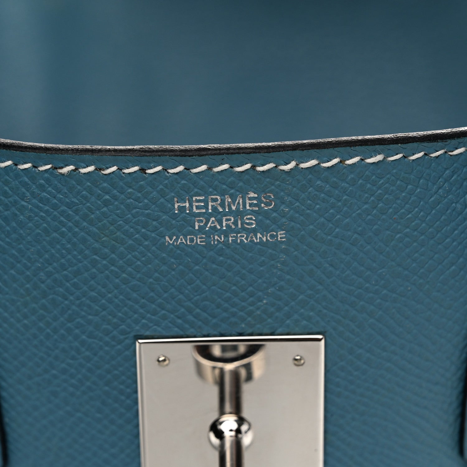 Hermes Epsom Birkin 30 Blue Jean 5 of 13