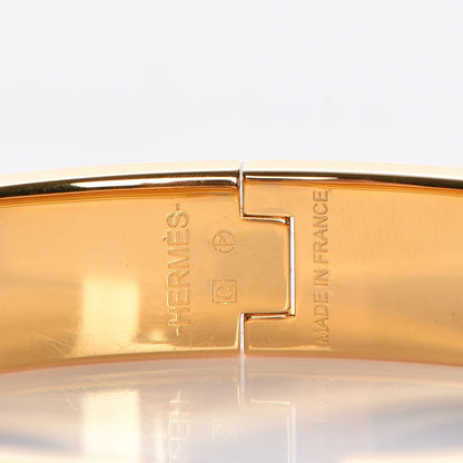 Hermes Enamel Narrow Clic Clac H Bracelet GM Black 4 of 5