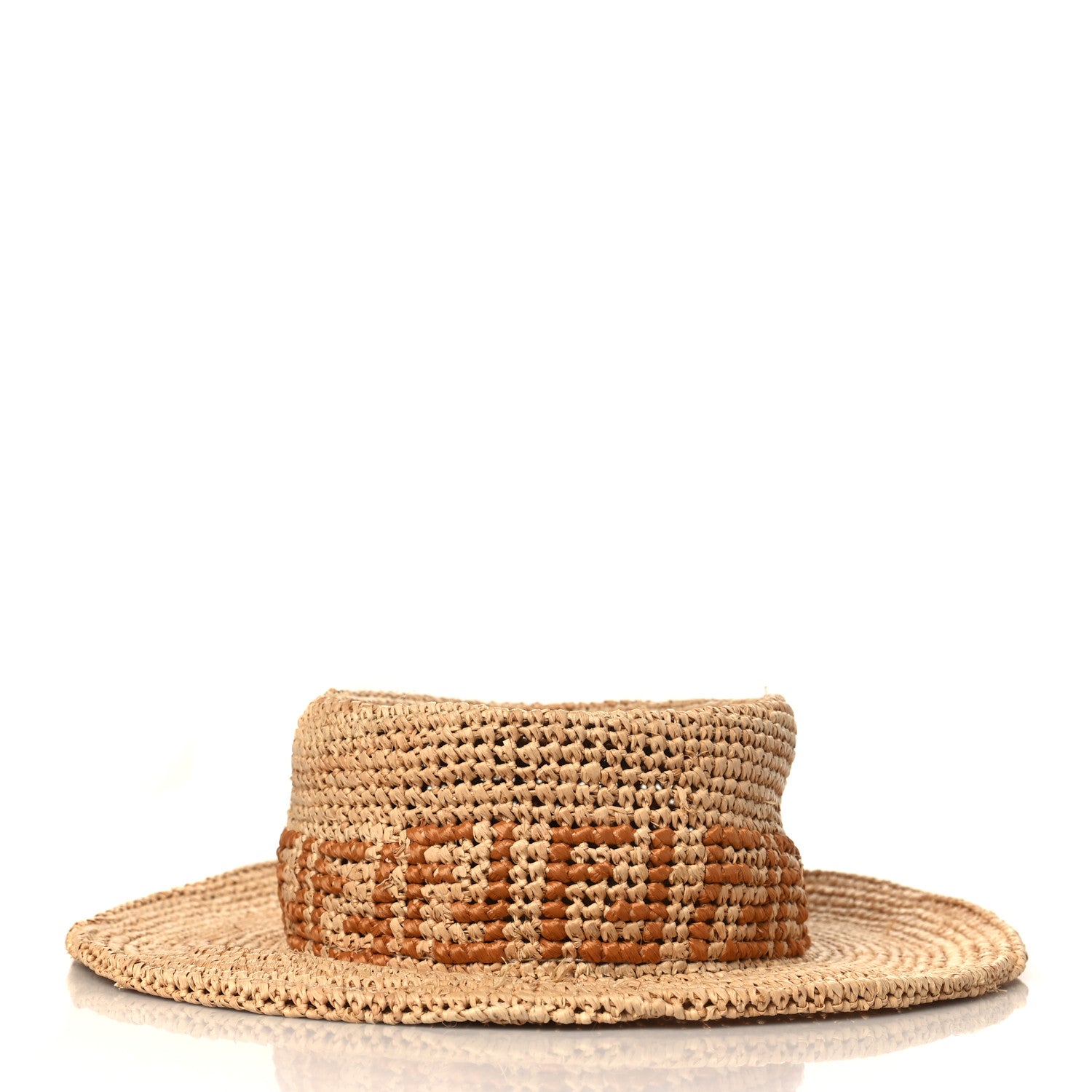 Fendi Raffia FF Mens Bucket Hat 3 of 9