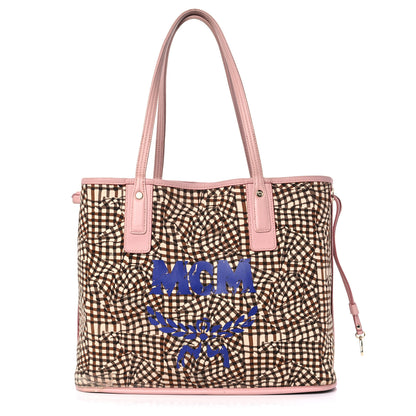 MCM Visetos Medium Liz Reversible Shopper Tote Soft Pink 14 of 18