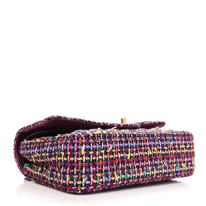 Chanel Tweed Quilted Medium Double Flap Multicolor 4 of 11