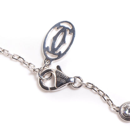 Cartier 18K White Gold 7 Diamond D'Amour Station Bracelet 4 of 4