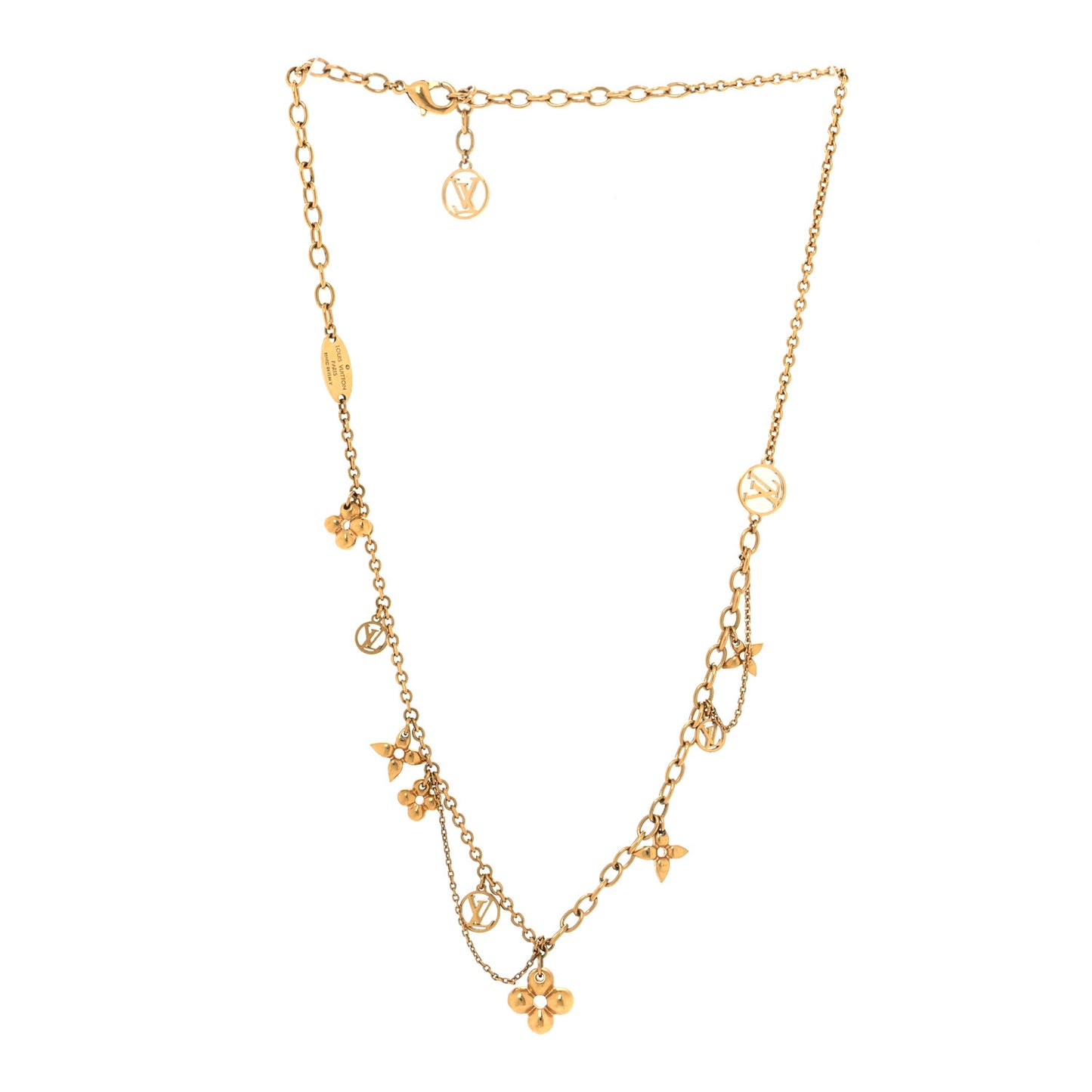 Metal Blooming Supple Necklace Gold