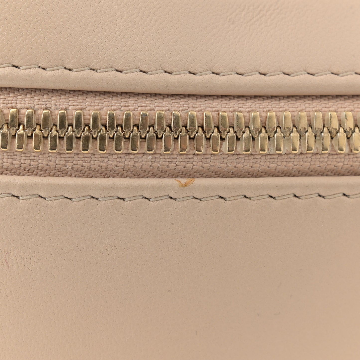 Lambskin Quilted Medium Trendy CC Bowling Bag Beige