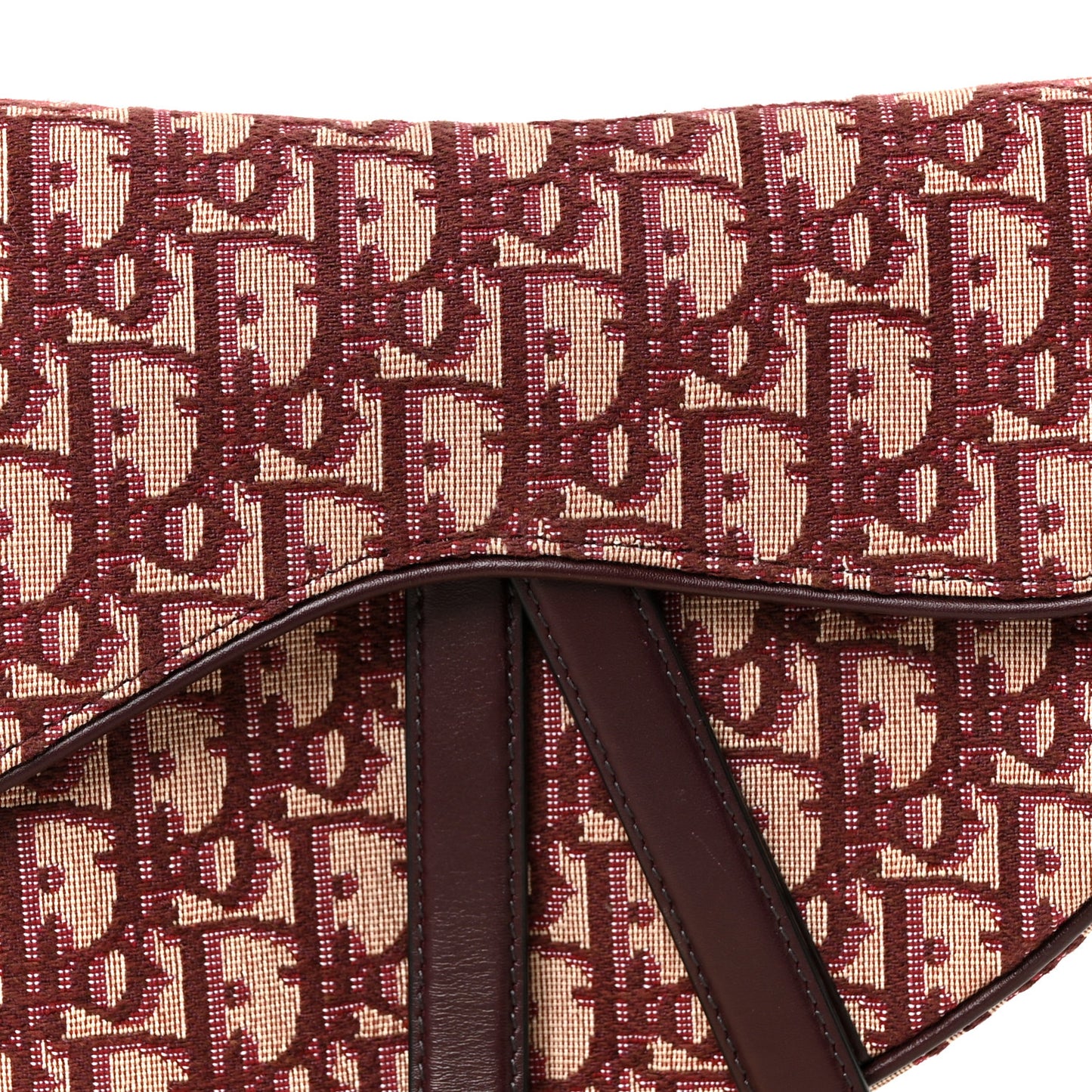 Oblique Saddle Bag Burgundy