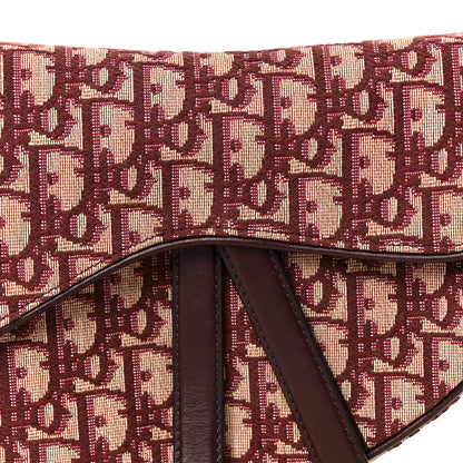 Christian Dior Oblique Saddle Bag Burgundy 8 of 10