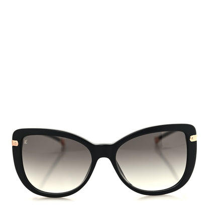Louis Vuitton Monogram Acetate Charlotte Sunglasses Z0781E Black 2 of 7