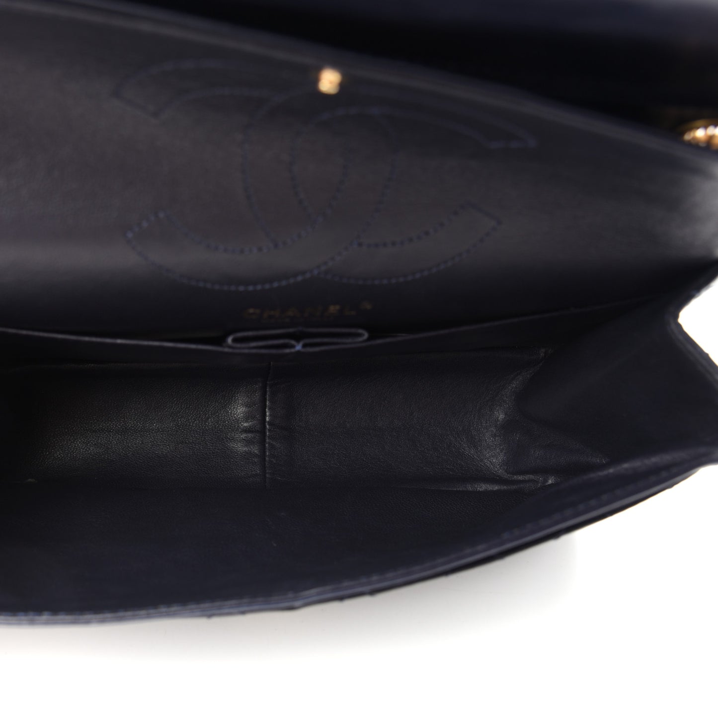 Aged Calfskin Quilted 2.55 Reissue 226 Flap Navy Blue