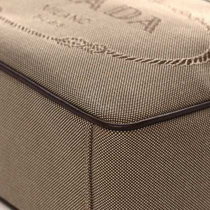 Prada Jacquard Logo Camera Bag Corda Bruciato 12 of 15