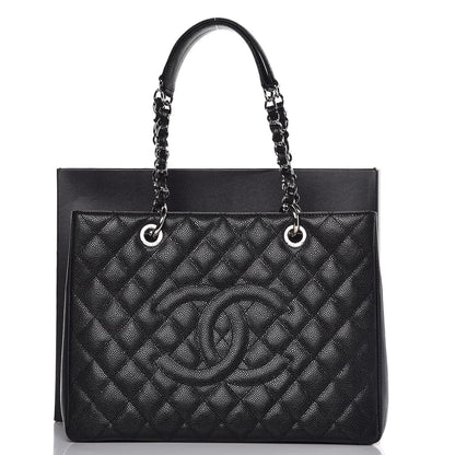 Chanel Caviar Quilted Grand Shopping Tote GST Black 8 of 8