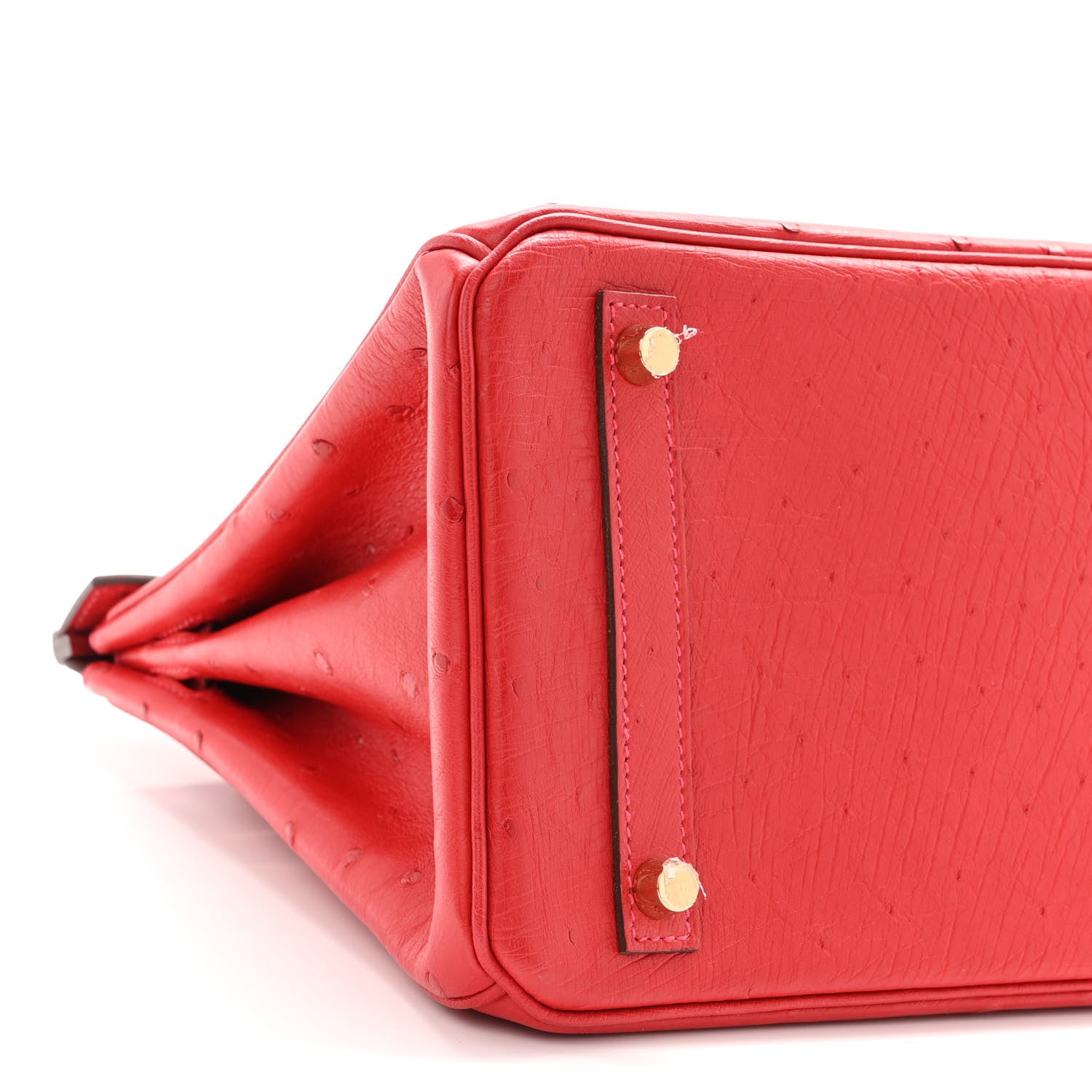 Hermes Ostrich Birkin 30 Rouge Vif 9 of 14