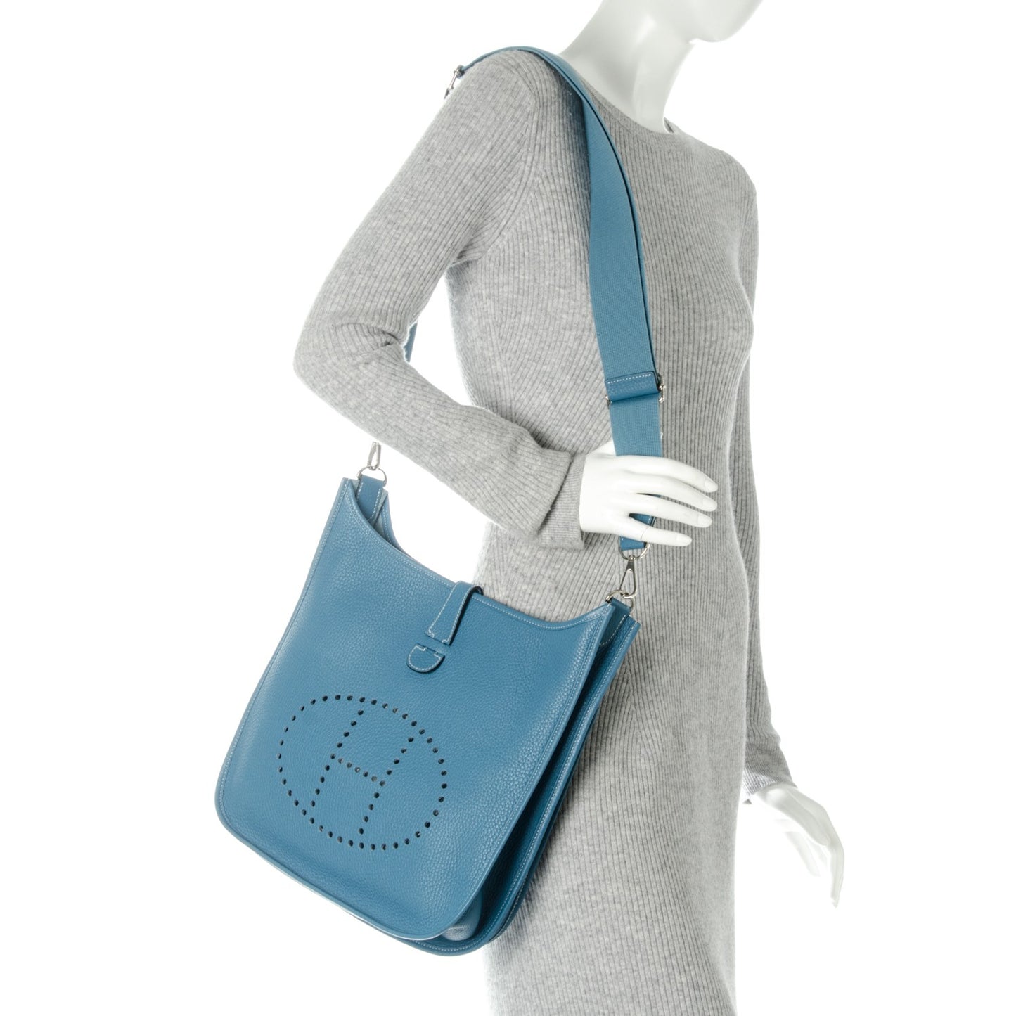 Taurillon Clemence Evelyne III GM Blue Jean