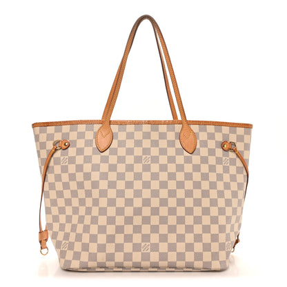 Louis Vuitton Damier Azur Neo Neverfull MM Rose Ballerine 1 of 10