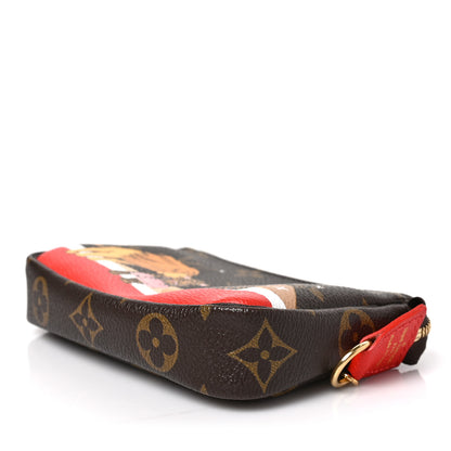 Louis Vuitton Monogram 2018 Christmas Animation Mini Cats Pochette Accessories 7 of 7