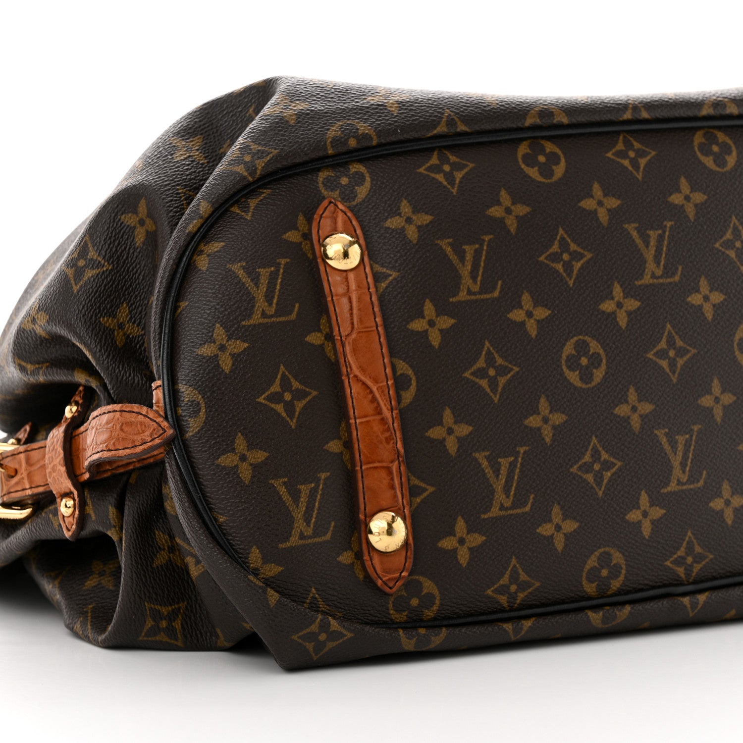 Louis Vuitton Monogram Alligator Trim Mahina XL 8 of 12