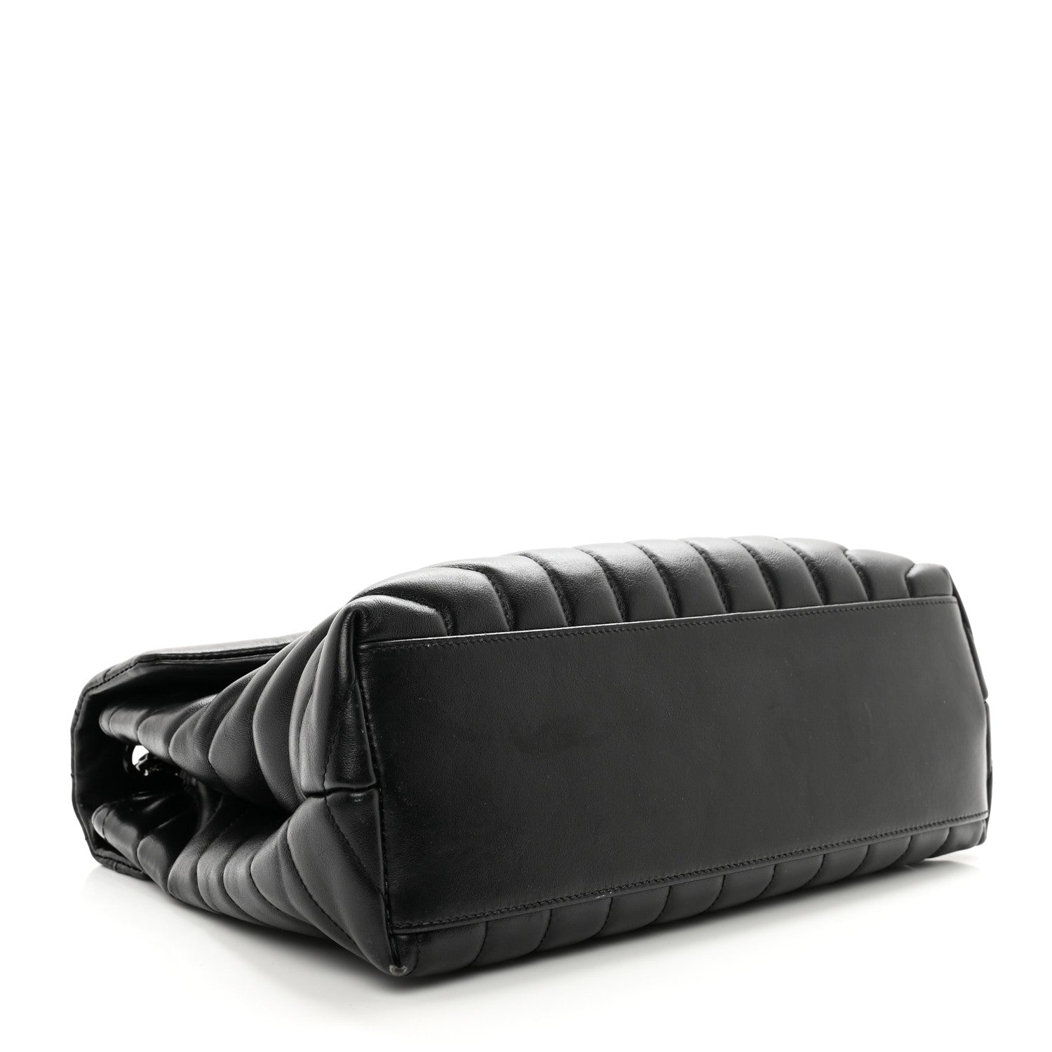 Saint Laurent Calfskin Y Quilted Monogram Monochrome Medium Loulou Chain Satchel Black 4 of 11