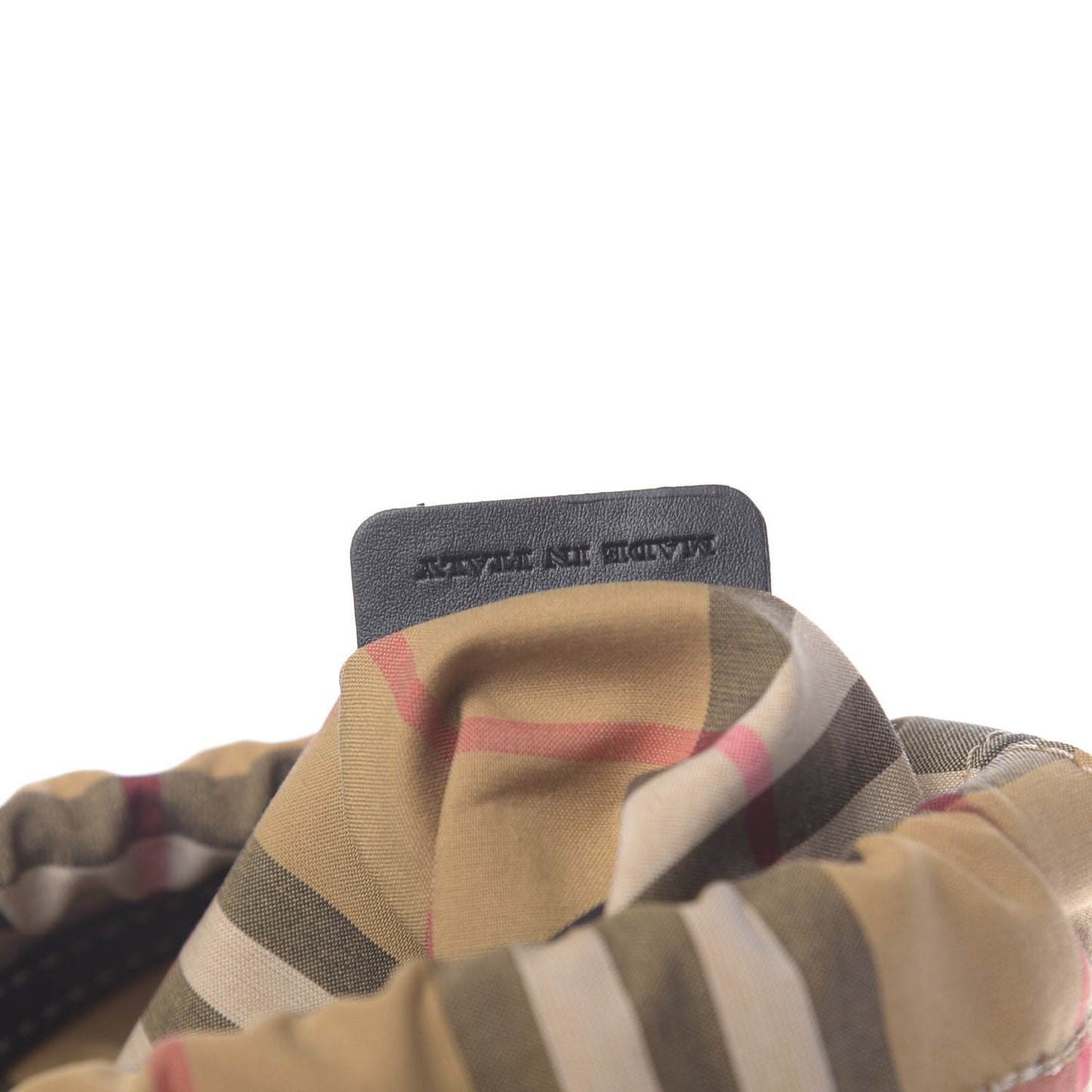 Calfskin Grommet Mini Bucket Bag Black