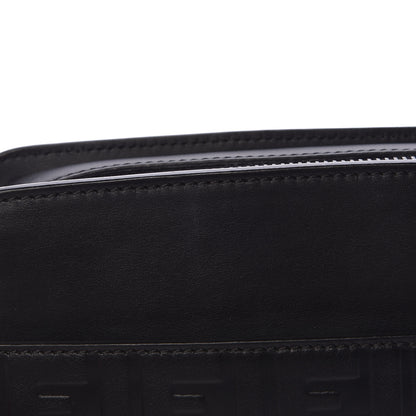 Fendi Vitello Century Grace FF Embossed Shoulder Clutch Black 10 of 11