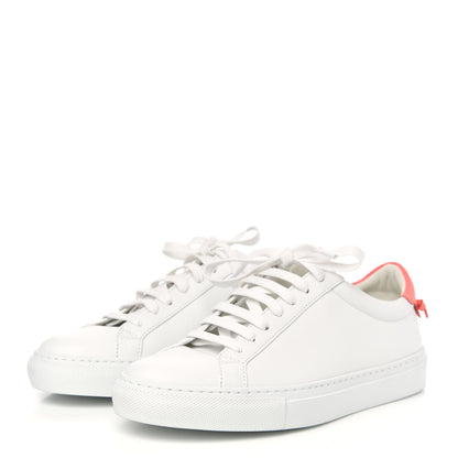 Givenchy Calfskin Womens Urban Street Sneakers 37 White Neon Pink 3 of 9