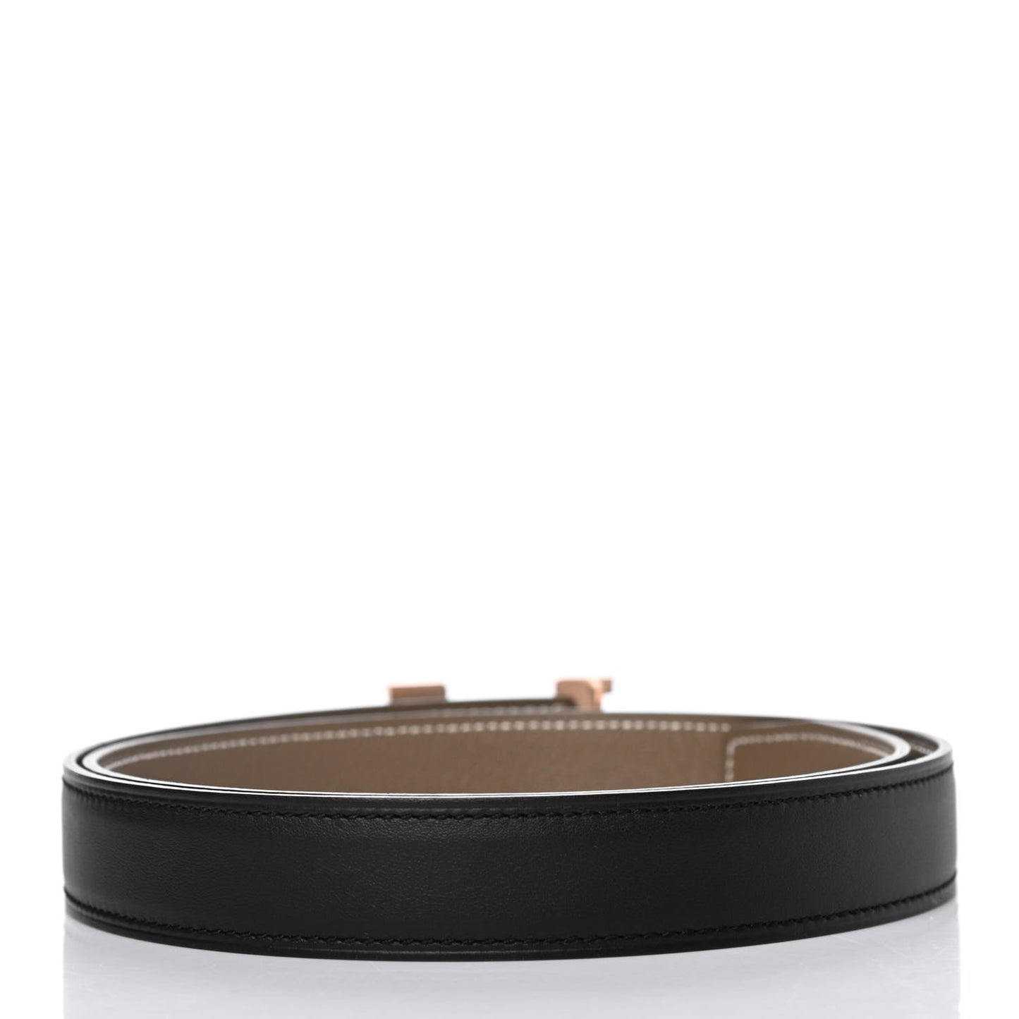 Swift Epsom 24mm H Belt 75 Black Etoupe