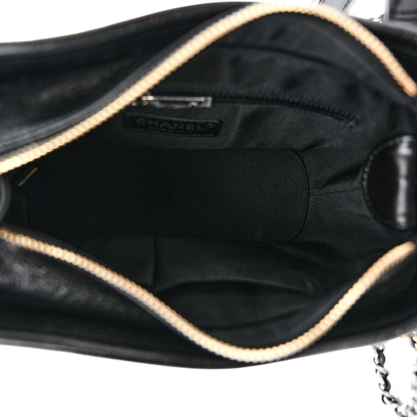 Calfskin Wool Embroidered Paris Hamburg Small Gabrielle Hobo Dark Navy Blue