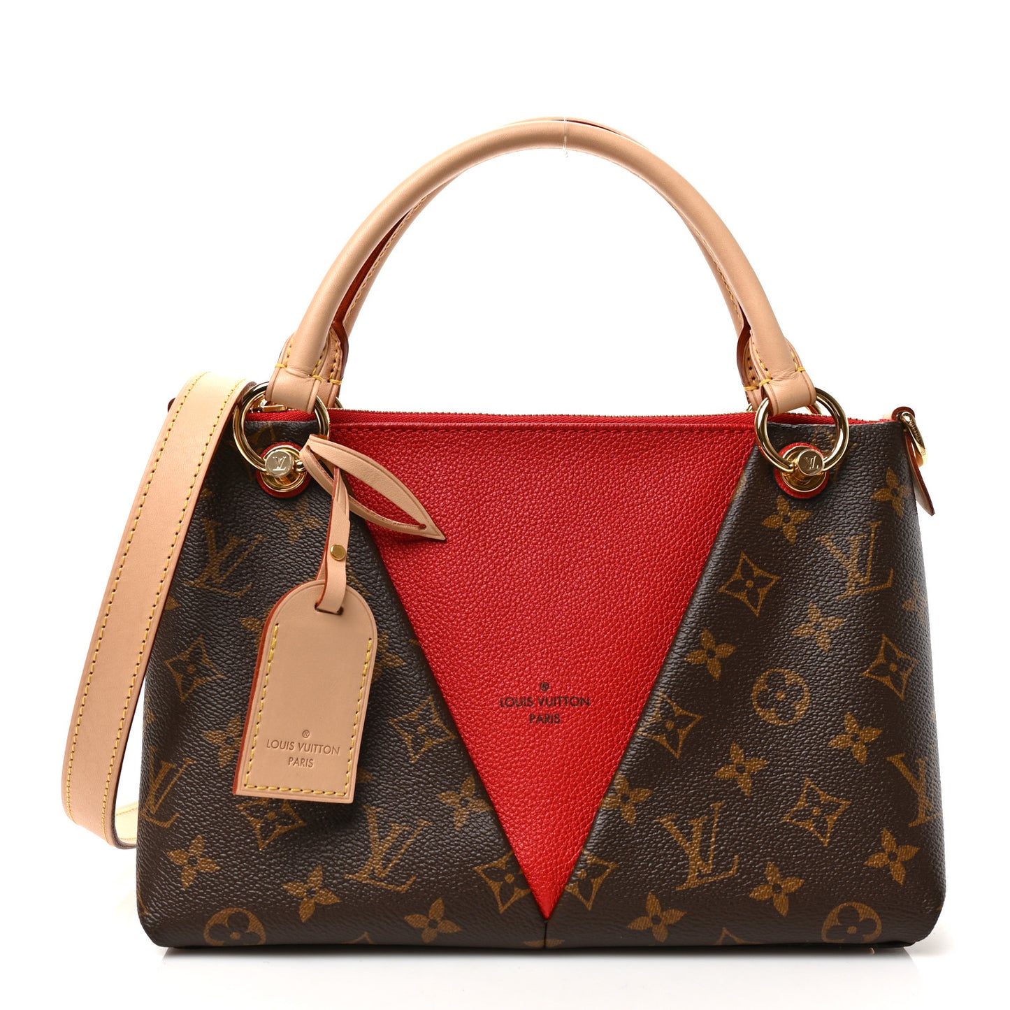 Monogram V Tote BB Cherry