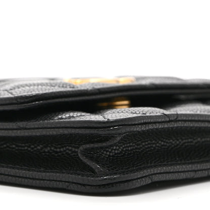 Chanel Caviar Quilted Twist Your Buttons Coin Purse With Chain Black 10 of 11