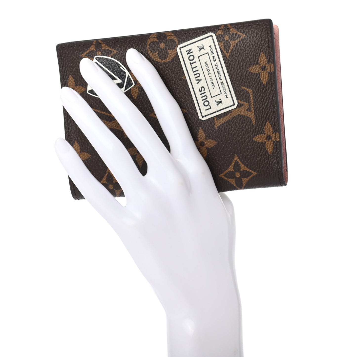 Monogram My LV World Tour Passport Cover Rose Ballerine