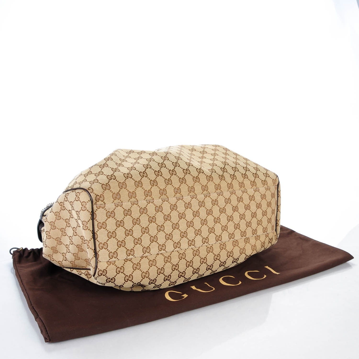 Gucci Monogram Large Sukey Tote Dark Brown 4 of 7